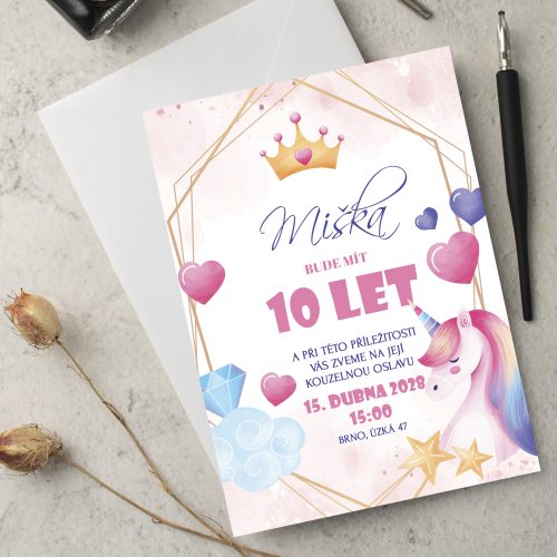pozvánka na oslavu 10. narozenin