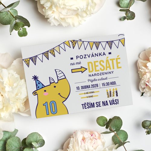 pozvánka na oslavu 10. narozenin