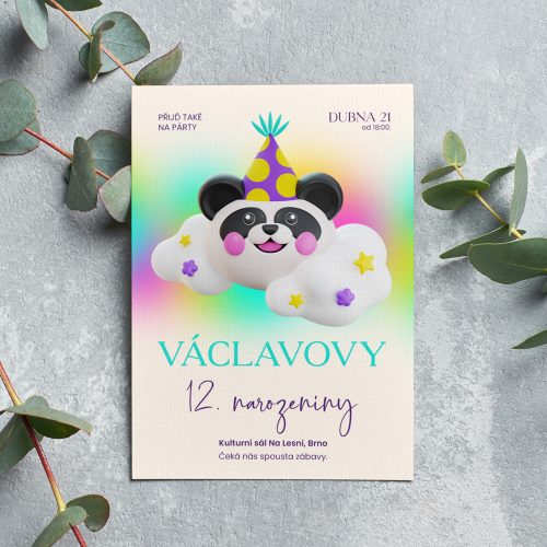 pozvánka na oslavu 12. narozenin