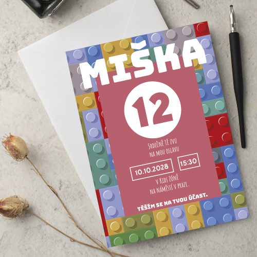 pozvánka na oslavu 12. narozenin
