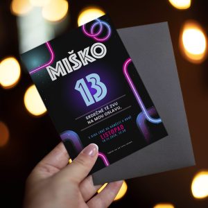 pozvánka na oslavu 13. narozenin