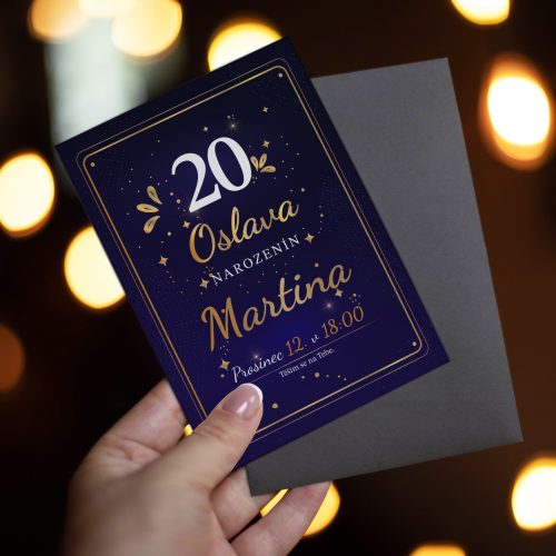 pozvánka na oslavu 20. narozenin