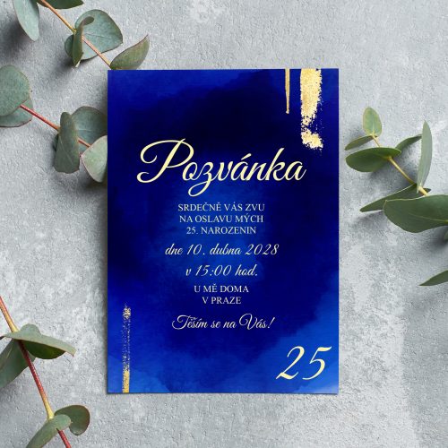 pozvánka na oslavu 25. narozenin