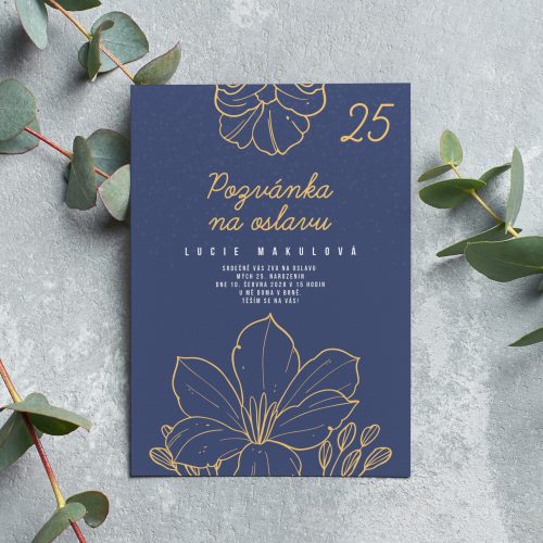 pozvánka na oslavu 25. narozenin