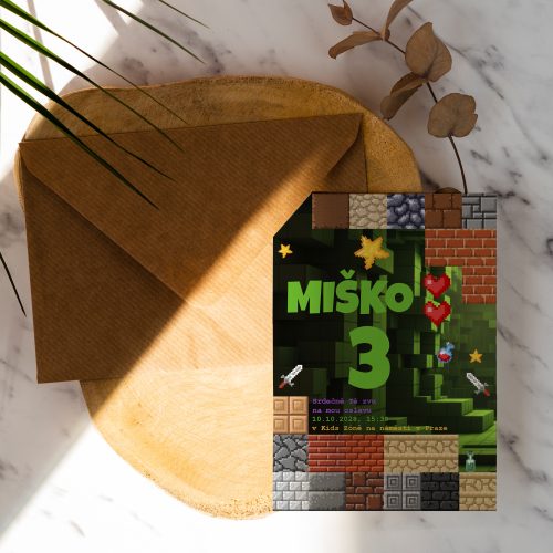 pozvánka na oslavu 3. narozenin