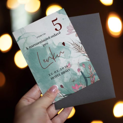 pozvánka na oslavu 5. narozenin