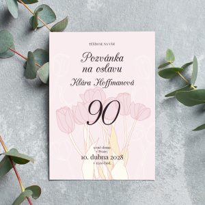pozvánka na oslavu 90. narozenin