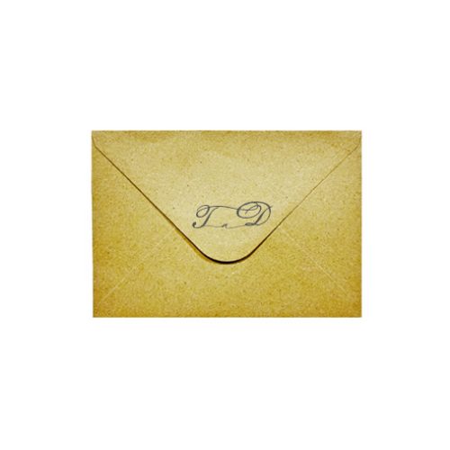 obálka na svatební oznámení s potiskem