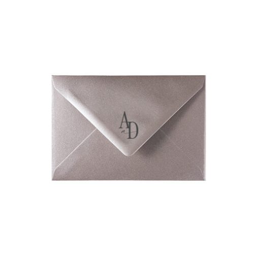 obálka na svatební oznámení s potiskemv
