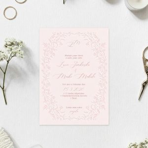 svatební oznámení slepotisk emboss