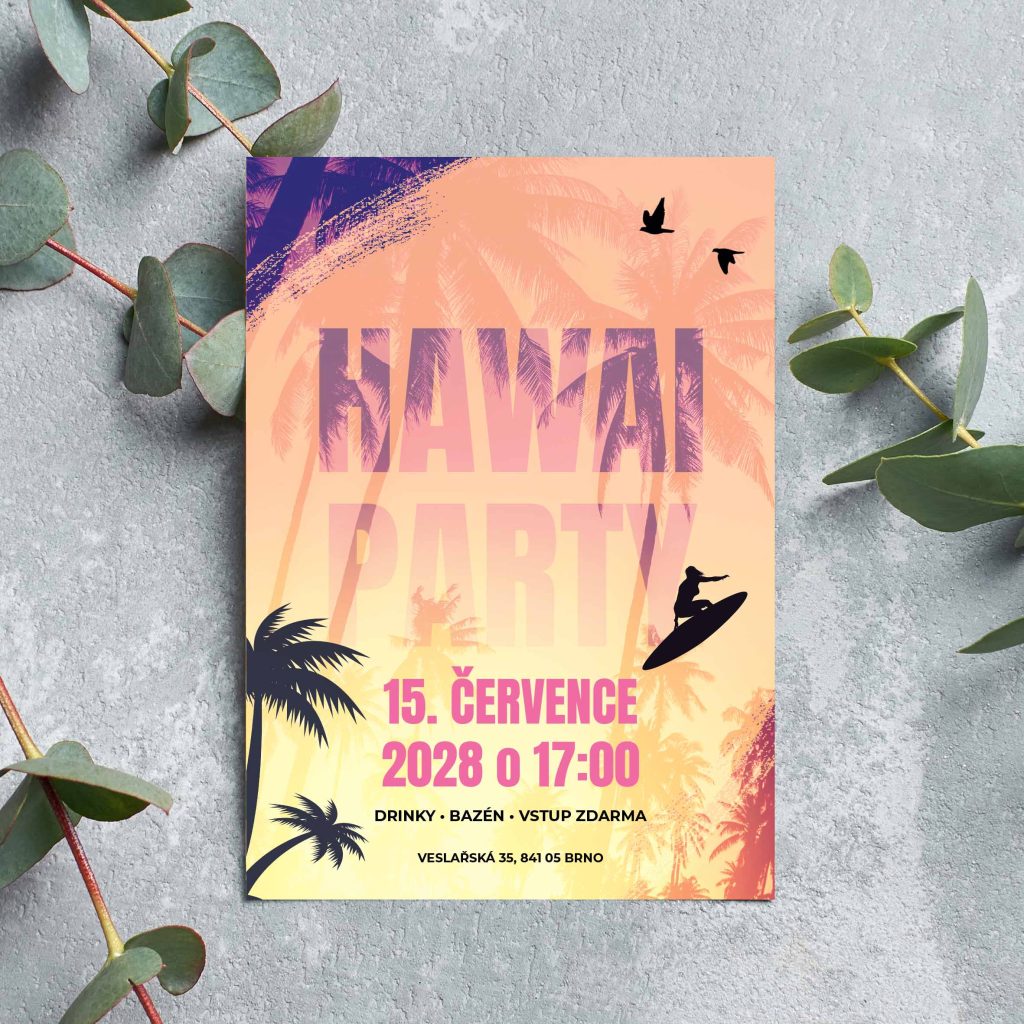 Pozvánka na Hawai party 5