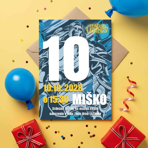 pozvánka na narozeniny LOL