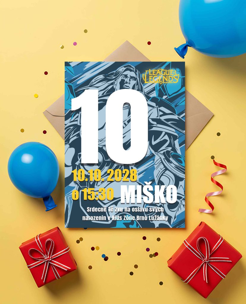 Pozvánka na narozeniny LOL 2