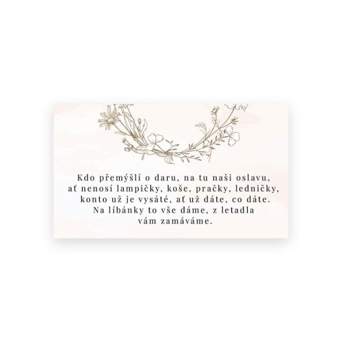 Kartička na svatbu