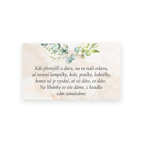 Kartička na svatbu