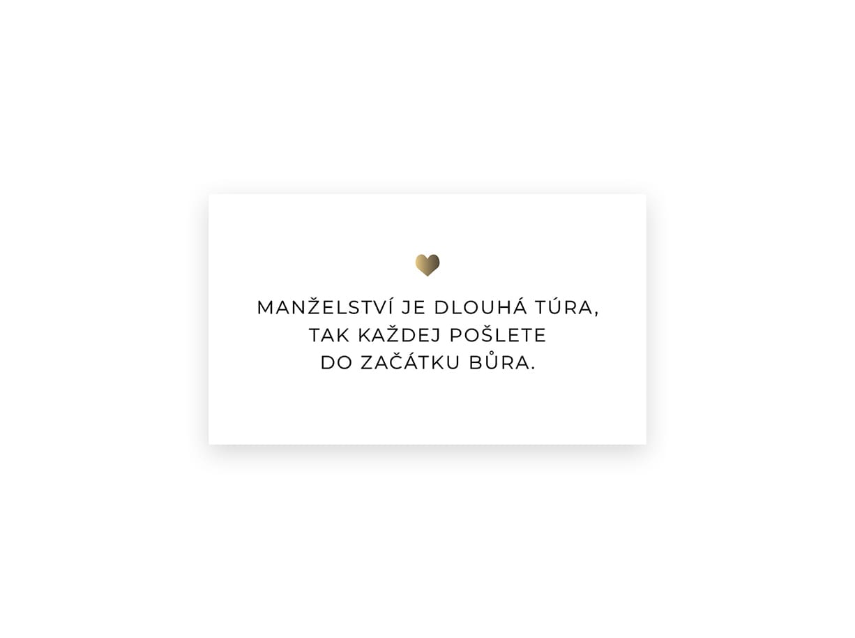 Svatební kartička Madeira 1 Kartička na svatbu