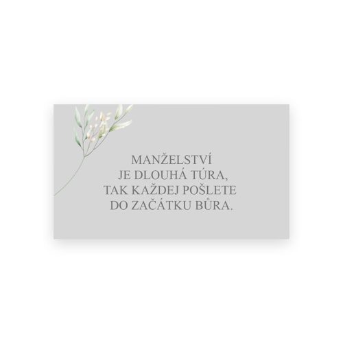 Kartička na svatbu