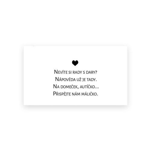 Kartička na svatbu