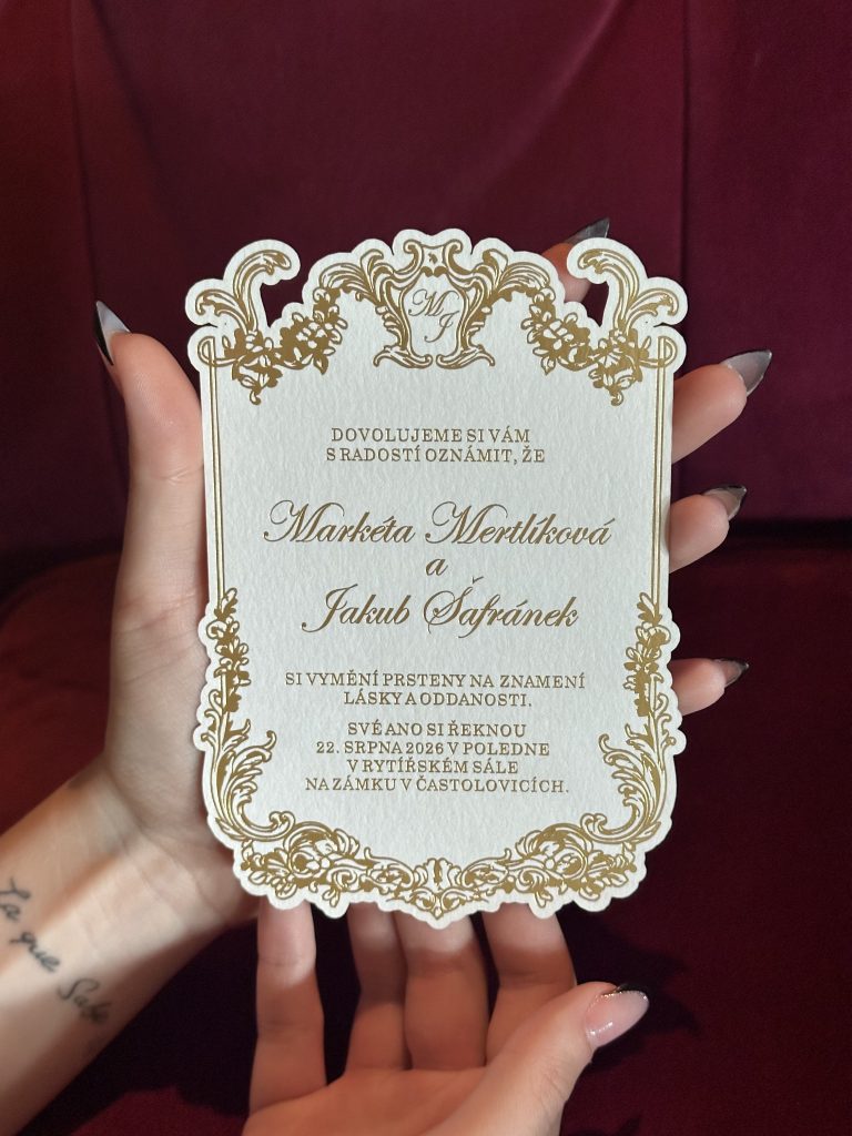 Luxusní svatební oznámení Royal Cut