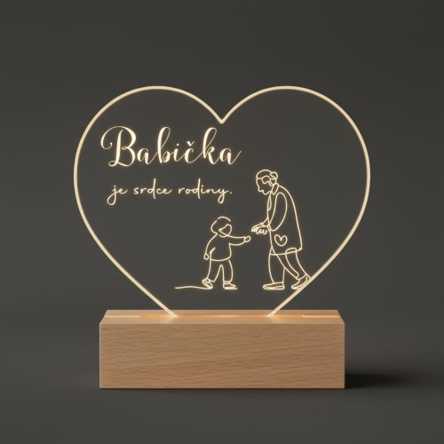 dárková led lampa