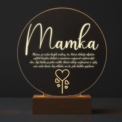 Svítící LED lampa pro maminku 1