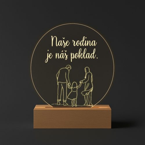 Svítící LED lampa pro rodiče 2