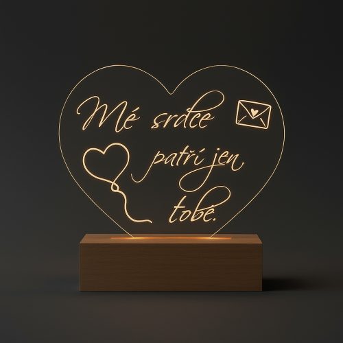Svítící LED lampa k Valentýnu 4