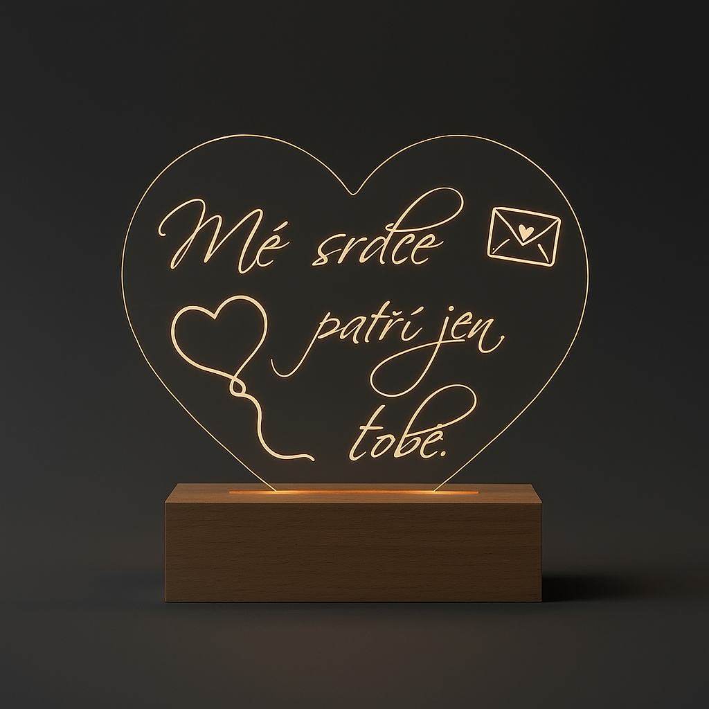Svítící LED lampa k Valentýnu 4 1 Svítící LED lampa k Valentýnu 4